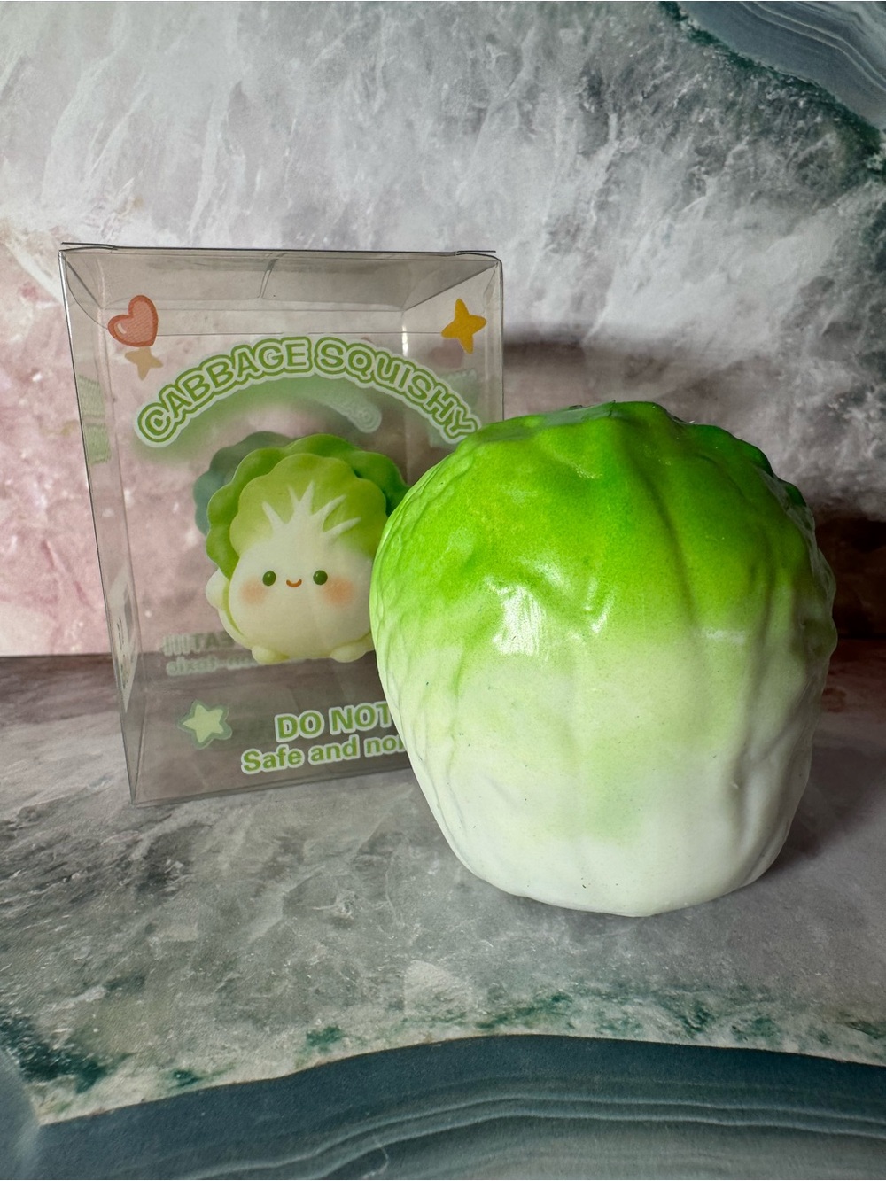 Stress Relief Toy - Green and White